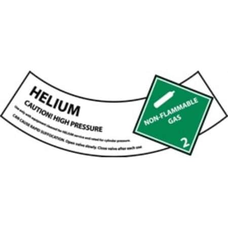 CYLINDER LABELS, HELIUM, 2X5 14,